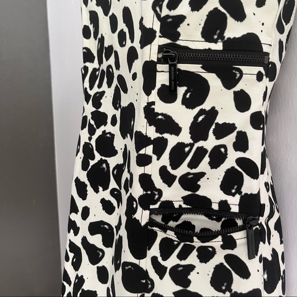 Michael Kors White/Black Abstract Print Sheath Dress - Picture 13 of 14